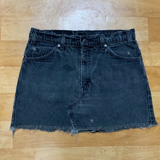 LEVIS 리바이스 커스터마이징(550-95년 메이드)데님 스커트