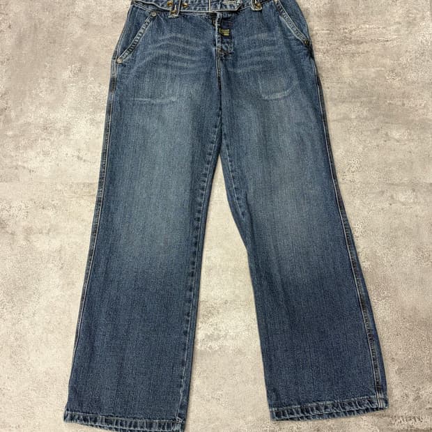 G-STAR RAW Belt Strap Wide Leg Denim Jea