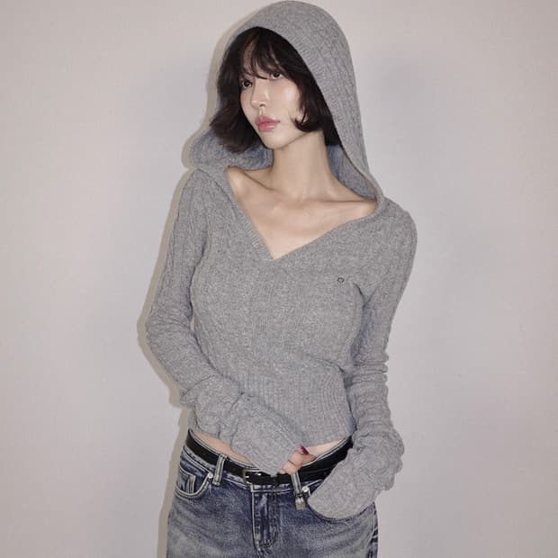 페일제이드 케이블 후드 니트