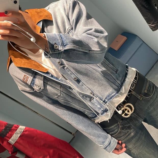 구찌 MARMONT CALFSKIN PEARL EMBELLIS