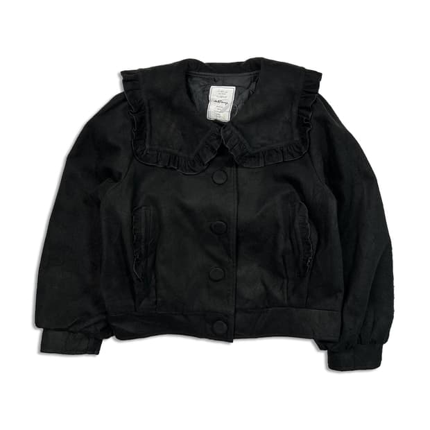 frill square collar jacket
