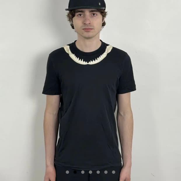 Givenchy 17FW Shark Jaw Teeth T Shirt