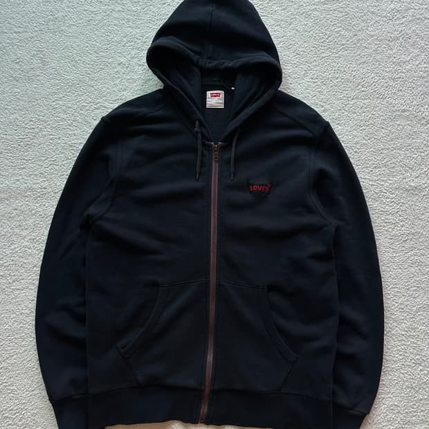 00‘s 리바이스 후드집업 블랙