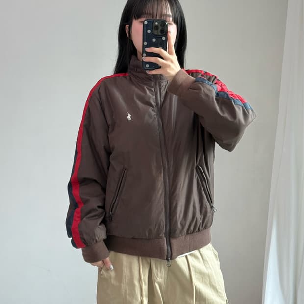 폴로 브라운 투웨이 자켓