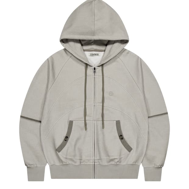 [무배] 코이세이오 coyseio 스트링 포켓 후드집업 샌드