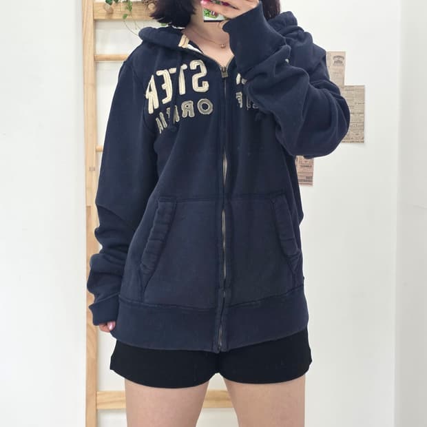[프립]M/홀리스터 후드집업 네이비
