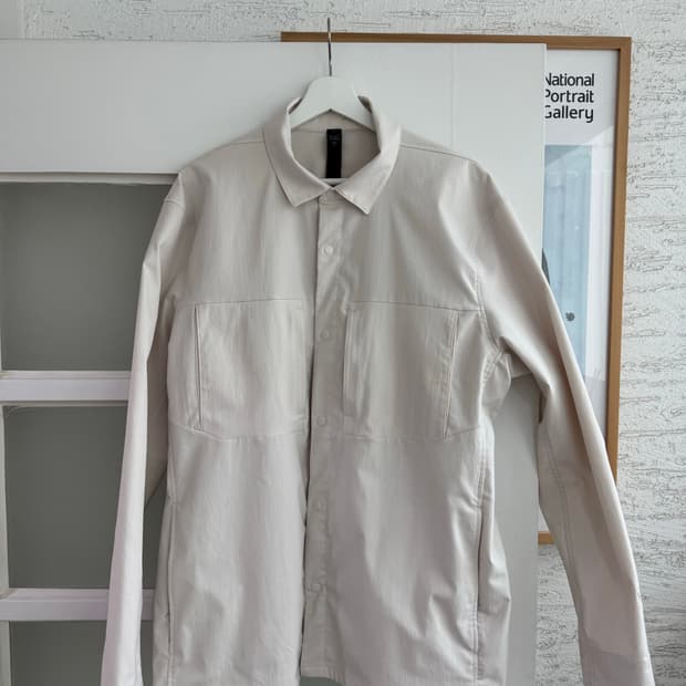 룰루레몬 City Scope 오버셔츠 자켓 XL / 크림베이지 / 얼룩있