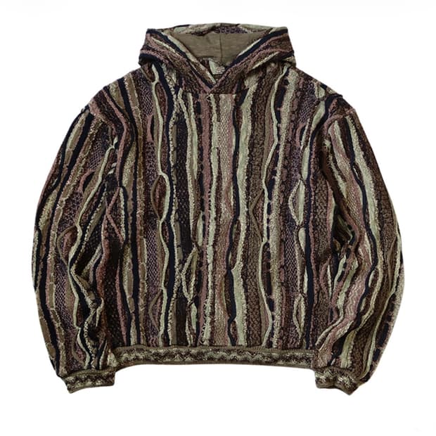 [3]캐피탈 7G 니트 고디 후드 스웨터 그린 카키