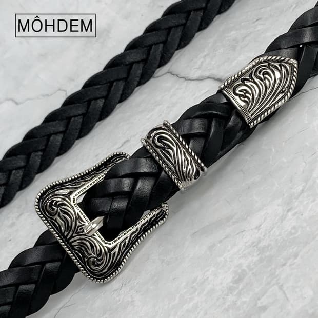 [Unisex] 위빙 로랑 이태리 소가죽 벨트