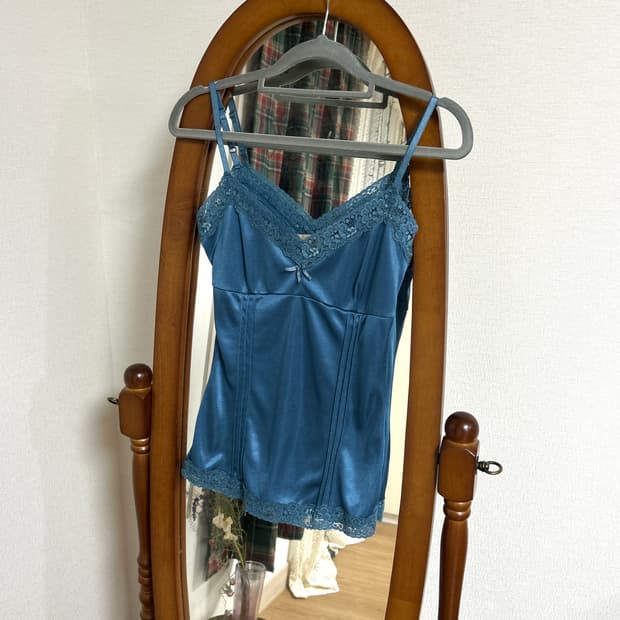 청록 새틴 슬리브리스