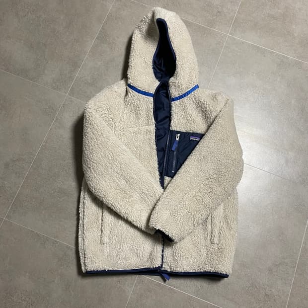 파타고니아 리버시블 퀼팅 플리스 후드 집업 자켓