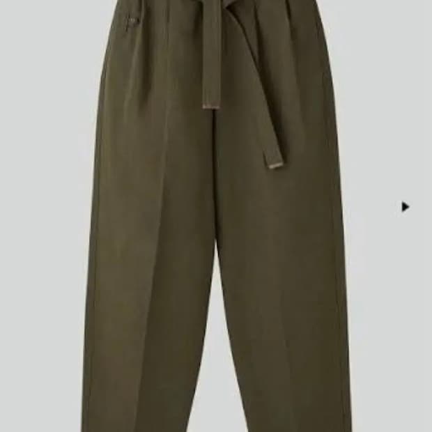 렉토 디테일 하이웨스트 벨티드 팬츠 L