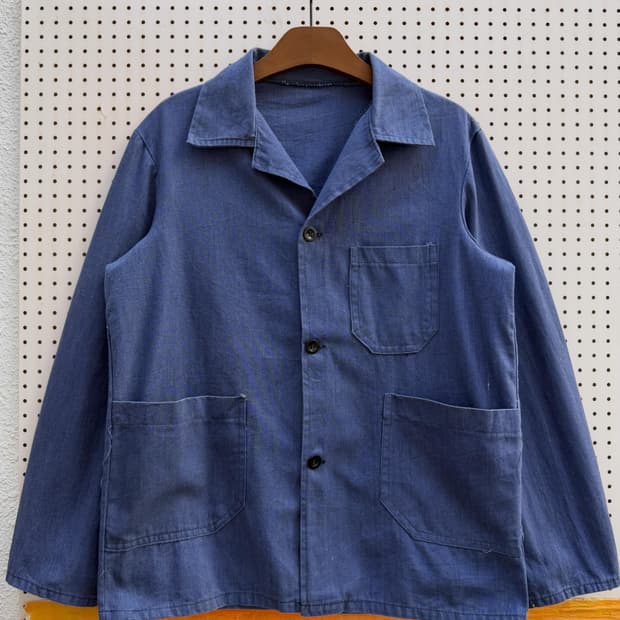 1980s LIGHTWEIGHT CHAMBRAY 샴브레이 프렌치워크자켓