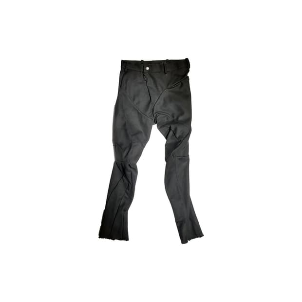 레온 엠마누엘 블랭크 - 14FW 디스토션 핏 롱 팬츠 - 블랙 - 48