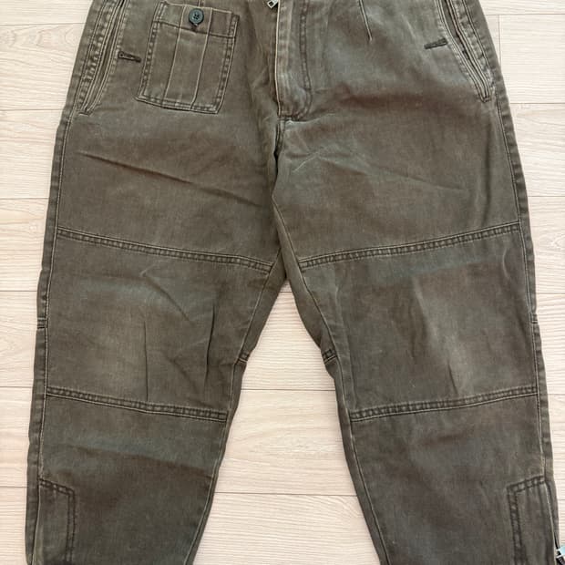 돌체앤가바나 2011-2012 FW 카키 카고 면팬츠 