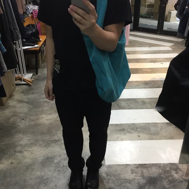 꼼데가르송 블랙 폴리 트라우져