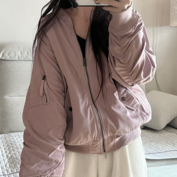 Japanese vintage COLZA 라벤더 핑크 항공점퍼