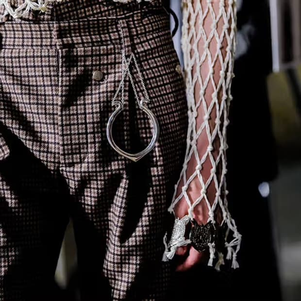 Bed J W Ford 더블 웨이스트 팬츠