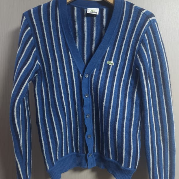 라코스테 패턴 모 가디건, M