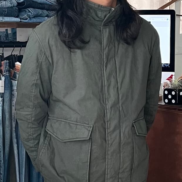 올드 C.P. Company 카키 집업 자켓 L