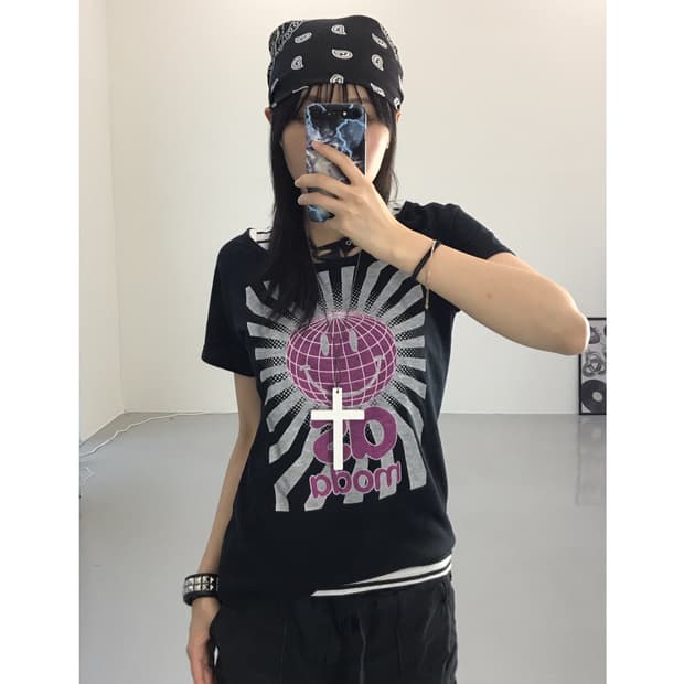 Jpn Kitsch Graphic Short Sleeve T-Shirts