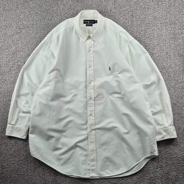 폴로랄프로렌 야머스 옥스포드 화이트 셔츠 ( 2XL추정 ) / 11497