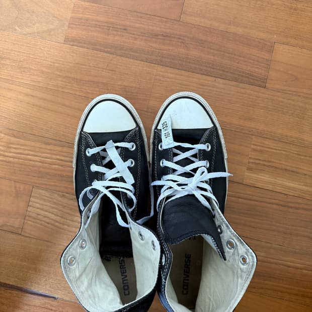 Leather converse