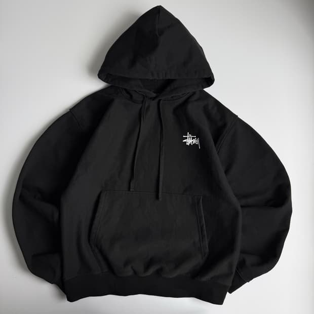 Stussy 스투시 베이직 블랙 후드티