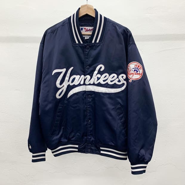 마제스틱 네이비 양키즈 스타디움 자켓