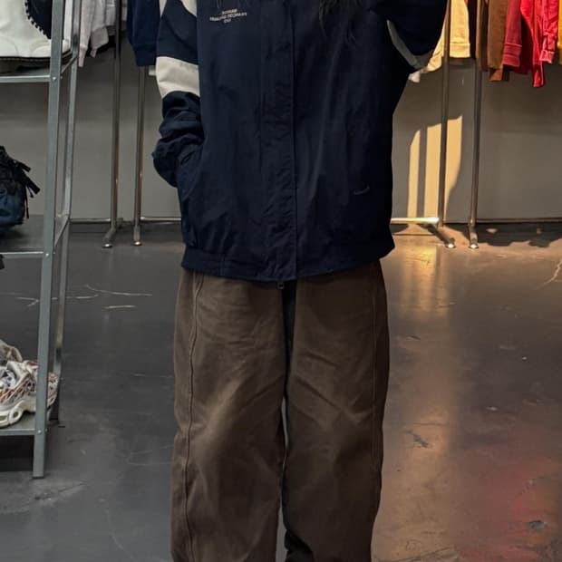 마리떼 프랑소와저버 나일론 컬러블록 베이스볼 자켓 A3282