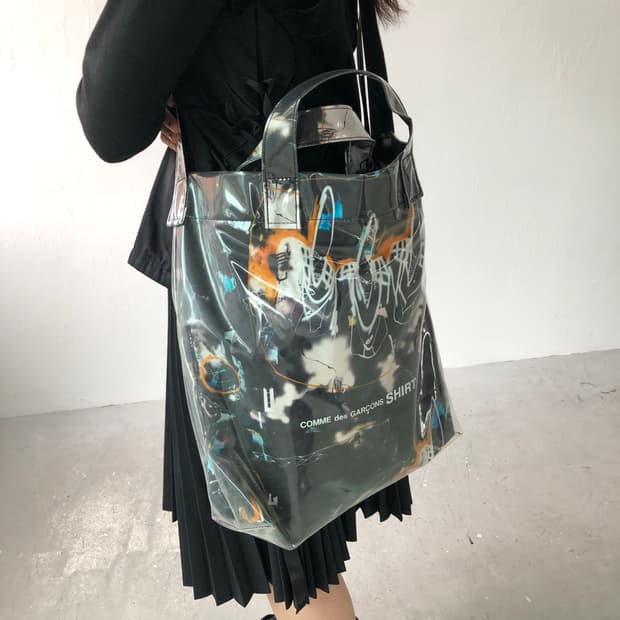 꼼데가르송 셔츠 X 푸츄라 프린트 20FW 토트 번
