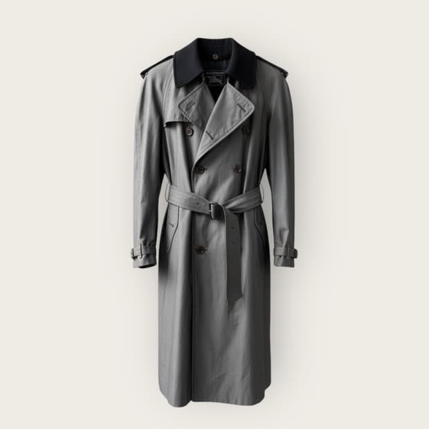 100~105/ 버버리 1990s 3way 벨티드 트렌치코트