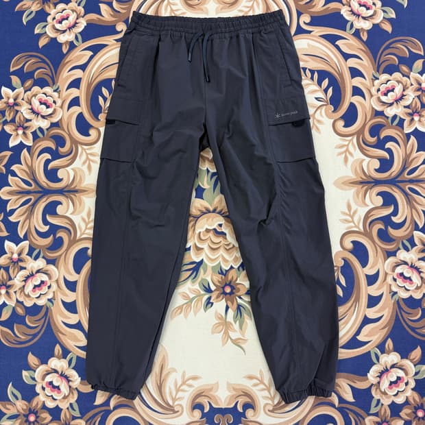 (L)스노우 피크 Snoepeak 우븐 조거팬츠(블랙)