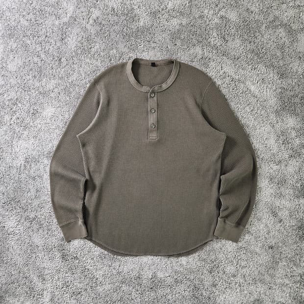 UNIQLO 긴팔 헨리넥 티셔츠