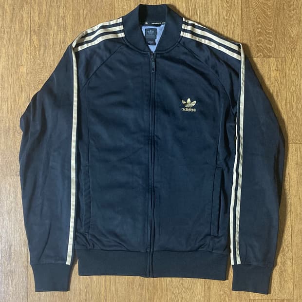 (올드스쿨 대대장!!)00s 아디다스 슈퍼스타 져지 트랙탑 검골 105
