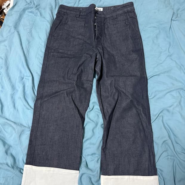 로에베 피셔맨 흑청 48 사이즈