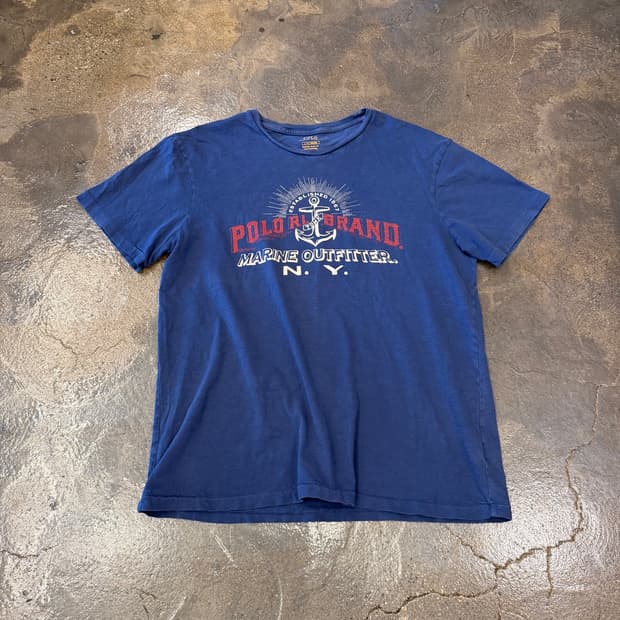 POLO RALPH LAUREN 마린 오피서 반팔티 L