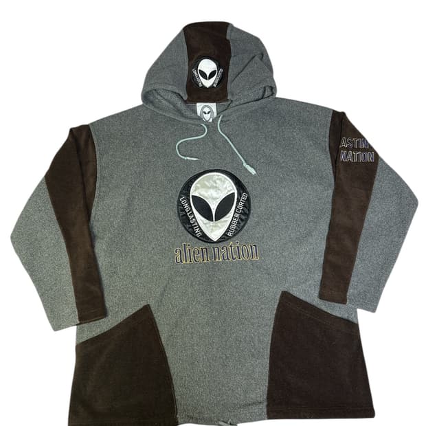 빈티지 90s ALIEN NATION 에일리언 네이션 플리스 후드 OS