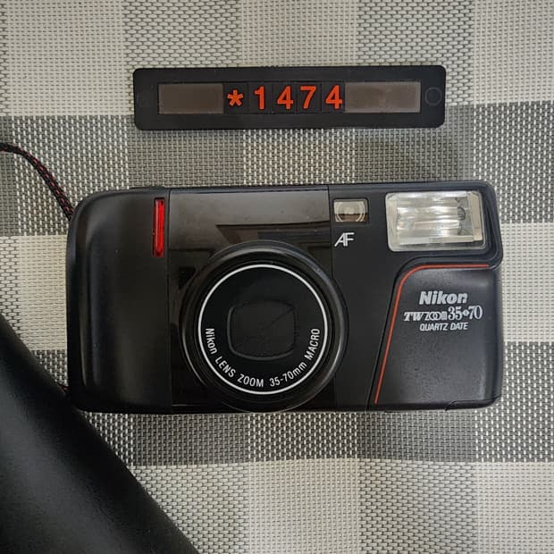 니콘 TW 줌 35-70mm 데이터백 필름카메라 파우치포함