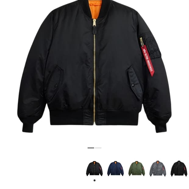 알파인더스트리 MA-1 양면 항공점퍼 남자95