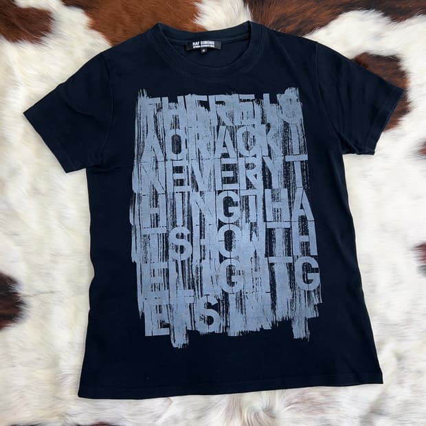 라프 시몬스 09SS leonard cohen 티