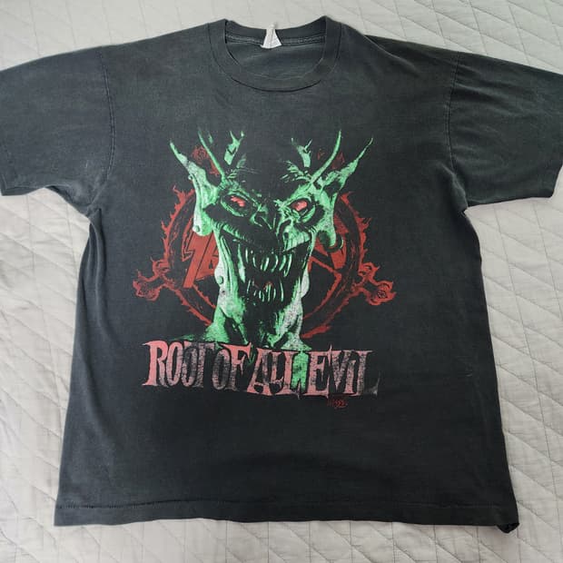 [L-XL] 80s 슬레이어 slayer 빈티지 밴드티