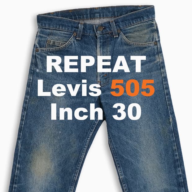 리바이스 505 오렌지탭 진청 80s USA 30인치 OR5053140