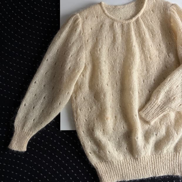 glitter punching knit