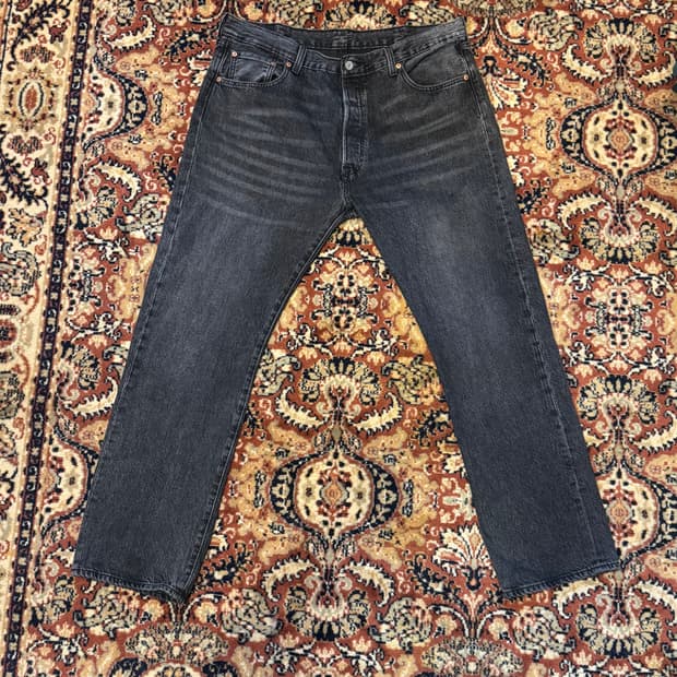 빈티지 리바이스 501 블랙 데님 38" (479)