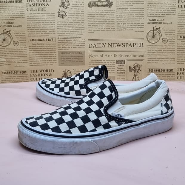 반스 체커보드 클래식 슬립온 255