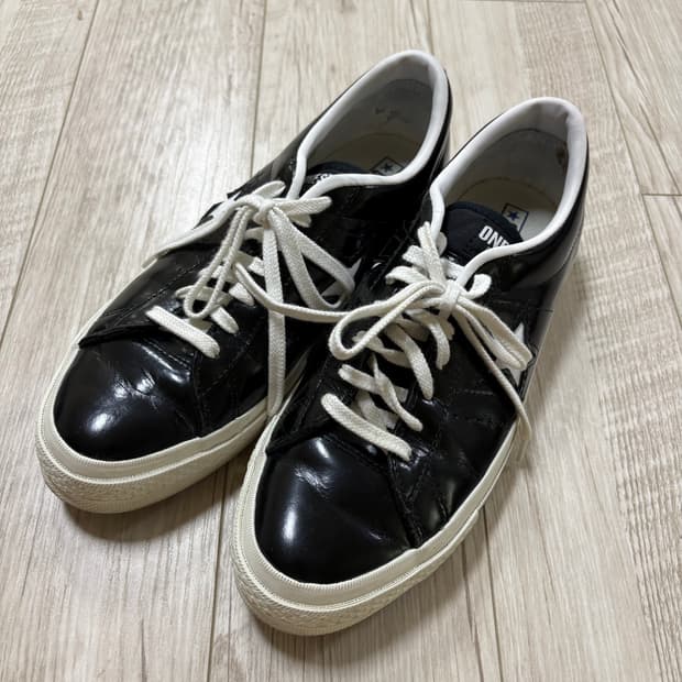 컨버스 원스타 한별 레더 블랙 270