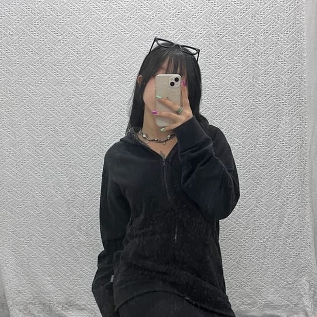 스투시 올드스쿨 베이직 모던 폭닥 후리스 집업 L C07066