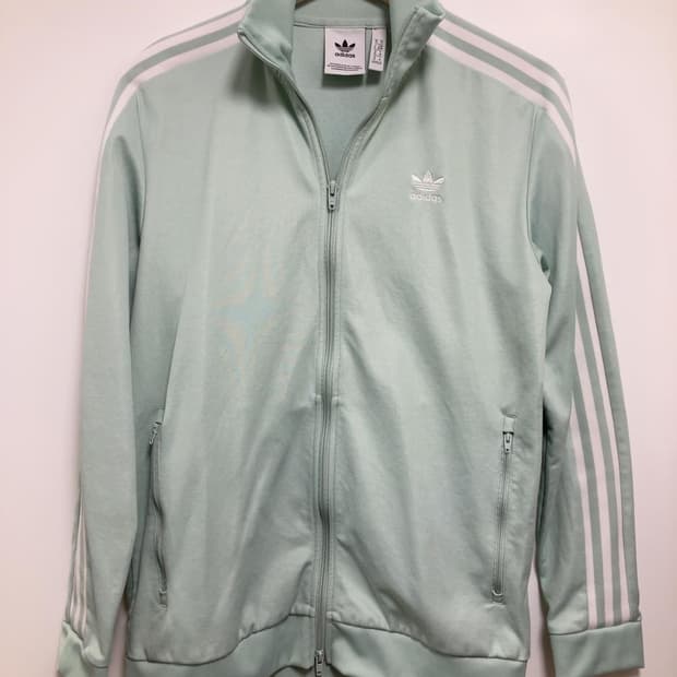 아디다스 신형 민트 베켄바우어 져지 연그린 자켓 투웨이 집업 트랙탑