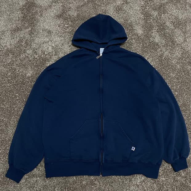 90s russell athletic hoodie zip 러셀